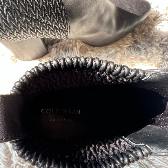 NWOT Cole Haan Black Leather Aylin Bootie - Picture 5 of 12